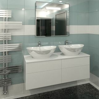 Тумба с раковиной Orange Otto Ot-130TuMDF+G56 белый